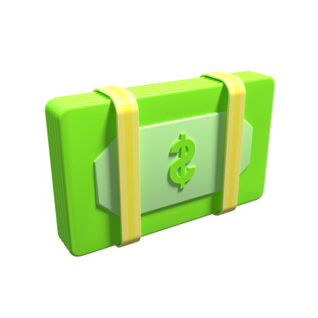 Dólares  3D Icon