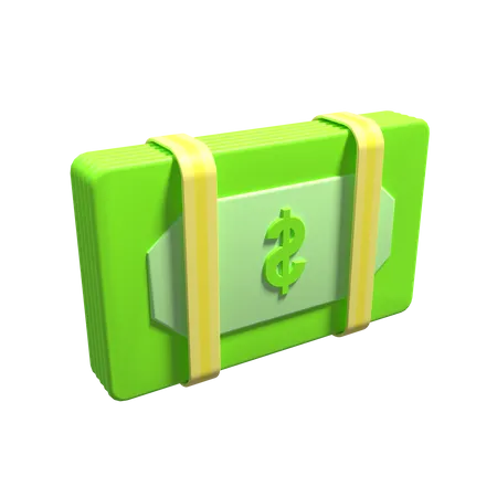 Dólares  3D Icon