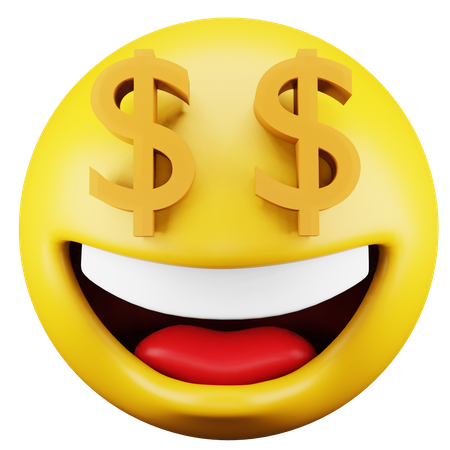 Dollar Emoji  3D Icon