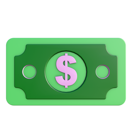 Dollar Note  3D Icon