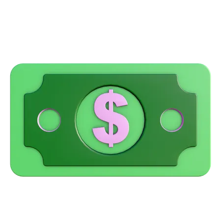 Dollar Note  3D Icon