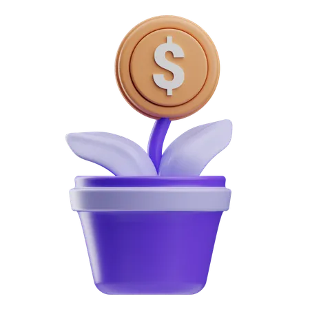 Dollarpflanze  3D Icon