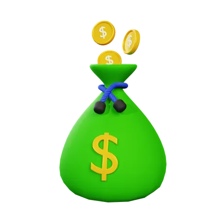 Dollar Sack  3D Icon