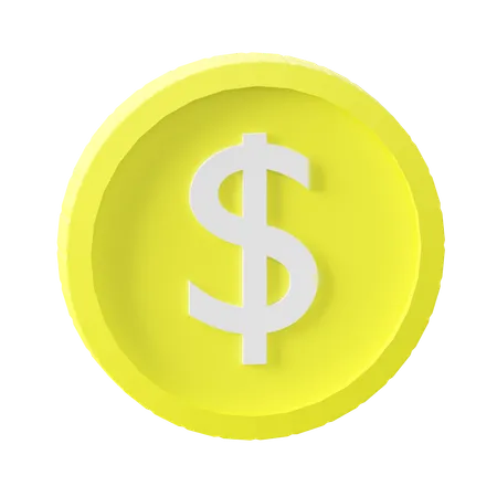 Dollarmünze  3D Icon