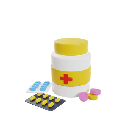 Don de médicaments  3D Icon