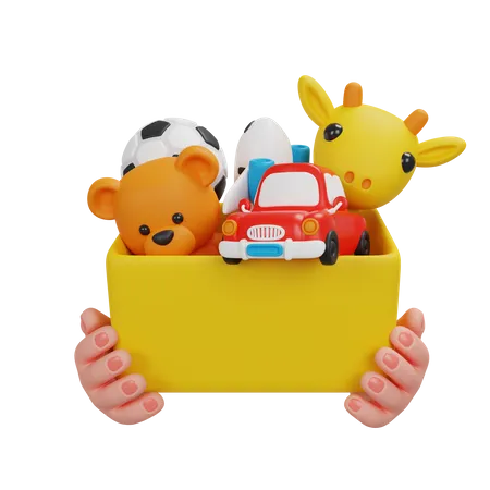 Donar caja infantil  3D Icon