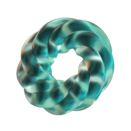 Donut Abstract Shape  3D Icon