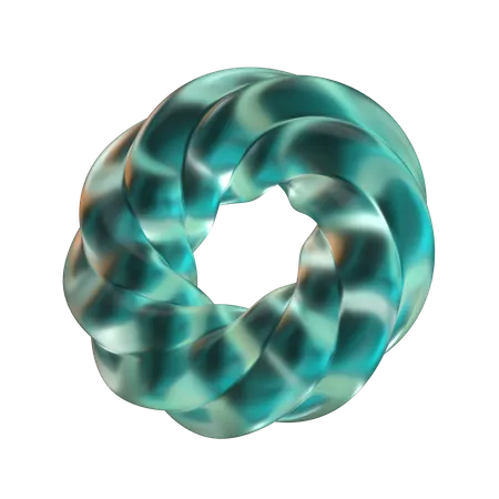 Donut Abstract Shape  3D Icon