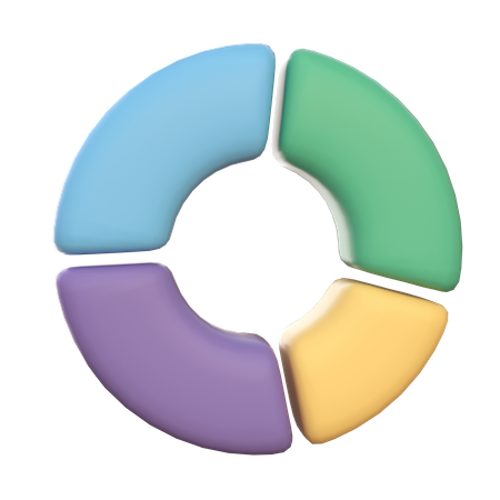 Donut Chart  3D Icon