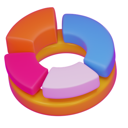 Donut Chart  3D Icon