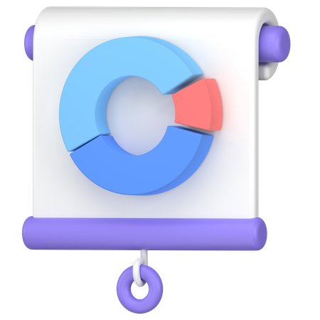 Donut Chart  3D Icon