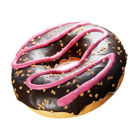 Rosquinha de chocolate  3D Icon