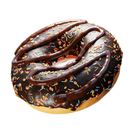 Rosquinha de chocolate  3D Icon