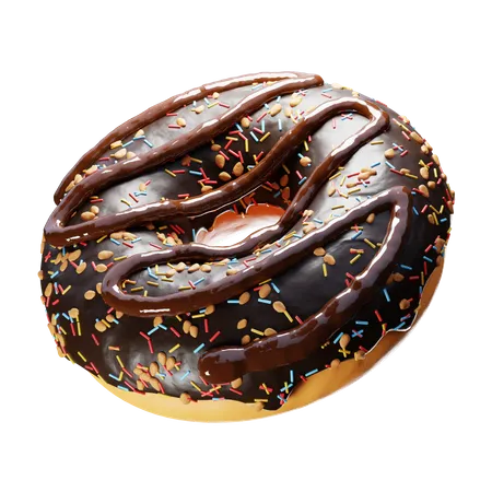 Rosquinha de chocolate  3D Icon