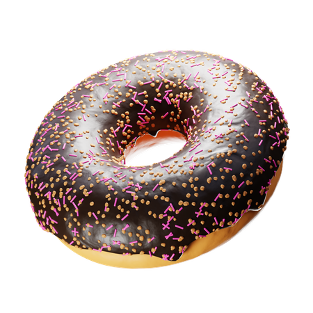 Rosquinha de chocolate  3D Icon