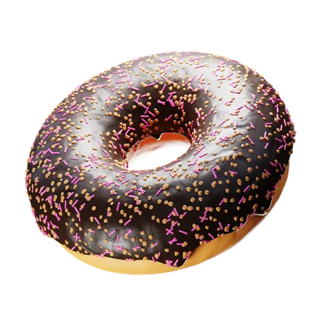 Rosquinha de chocolate  3D Icon