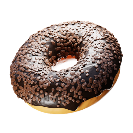 Rosquinha de chocolate  3D Icon