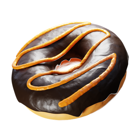 Rosquinha de chocolate  3D Icon