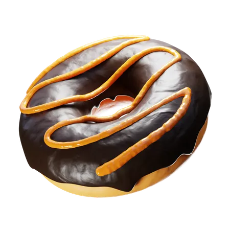 Rosquinha de chocolate  3D Icon