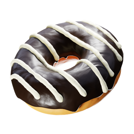 Rosquinha de chocolate  3D Icon