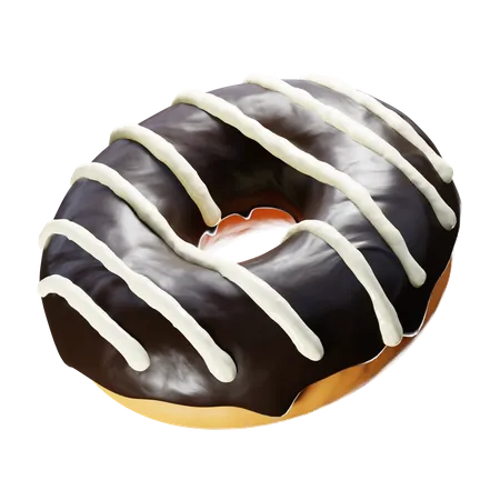 Rosquinha de chocolate  3D Icon