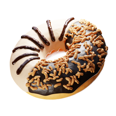 Rosquinha de chocolate  3D Icon