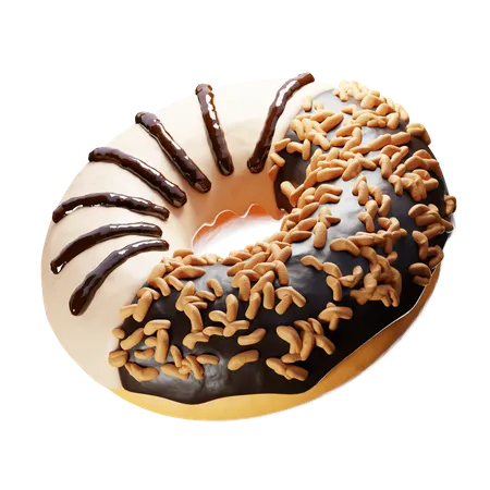 Rosquinha de chocolate  3D Icon