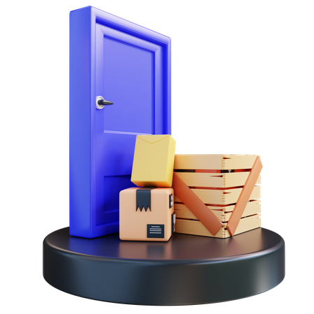 Door Delivery  3D Icon