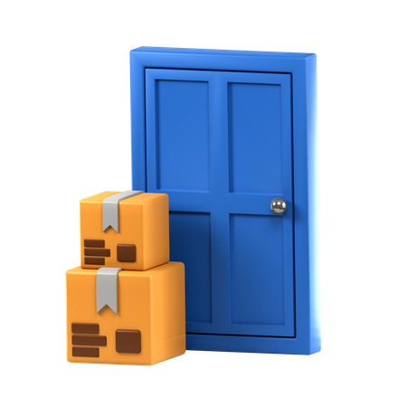 Door Delivery  3D Icon