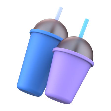 Double Cup  3D Illustration