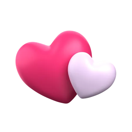 Double Heart  3D Icon