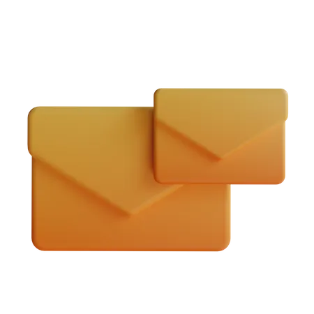 Double Mail  3D Icon