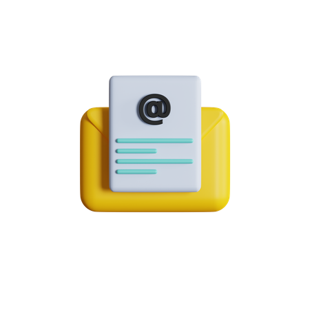 Draft Mail  3D Icon