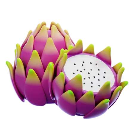 Dragon Fruit  3D Icon