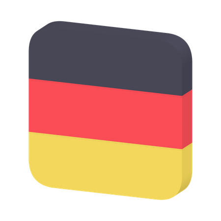 Drapeau allemand  3D Icon