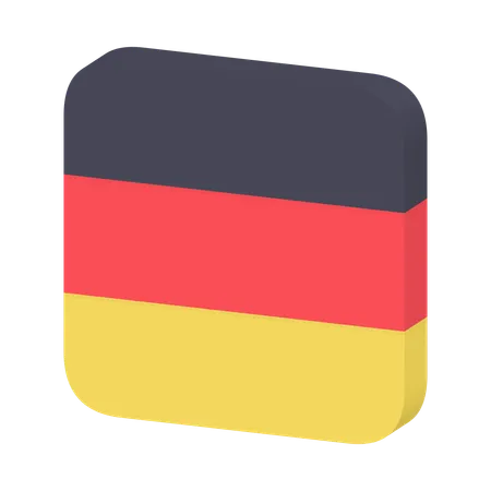 Drapeau allemand  3D Icon