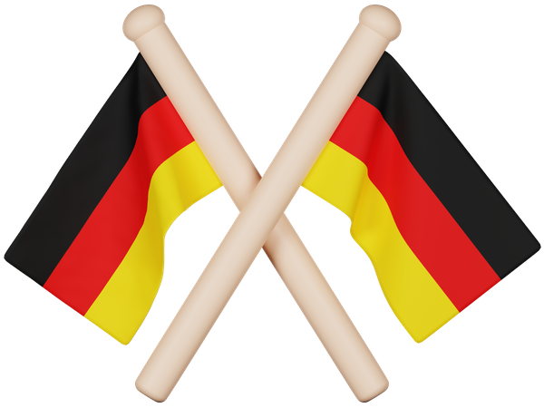 Drapeau allemand  3D Icon