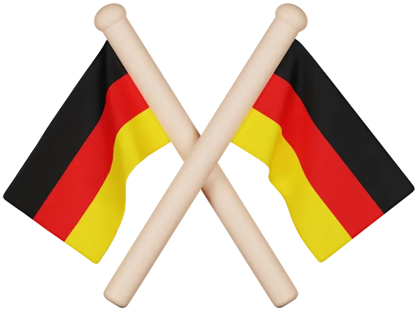 Drapeau allemand  3D Icon