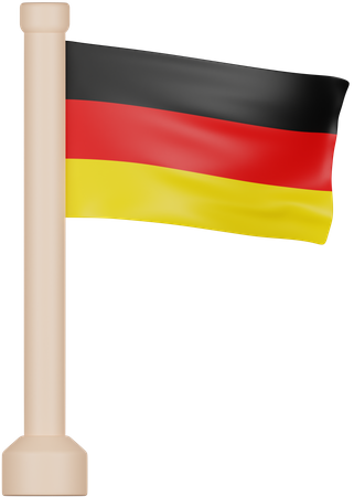 Drapeau allemand  3D Icon