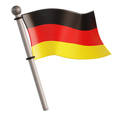 Drapeau allemand  3D Icon