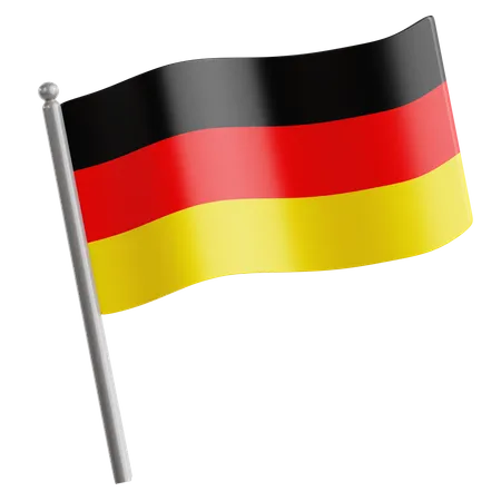 Drapeau allemand  3D Icon