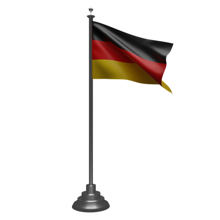 Drapeau allemand  3D Illustration