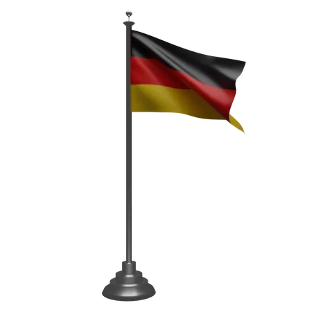 Drapeau allemand  3D Illustration