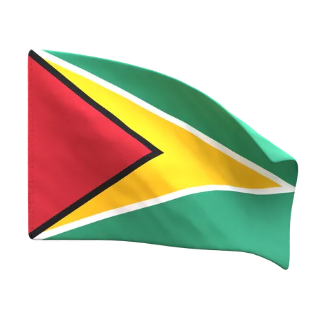 Drapeau de la Guyane  3D Icon