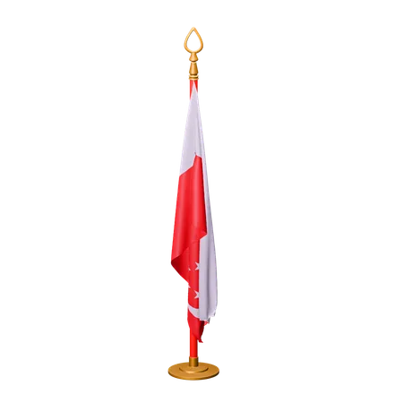 Drapeau de Singapour  3D Icon