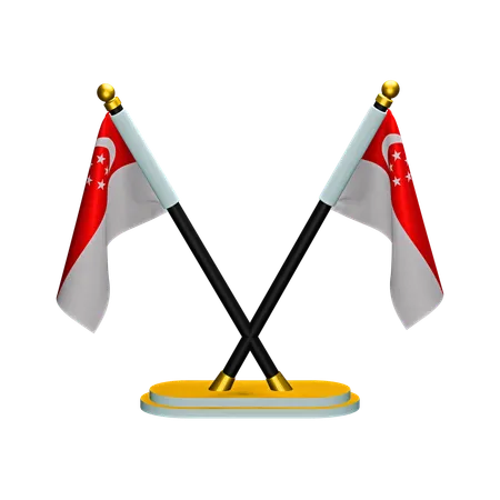 Drapeau de Singapour  3D Icon