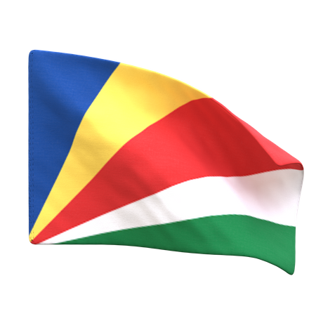 Drapeau des seychelles  3D Icon