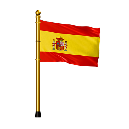 Drapeau de l'espagne  3D Icon