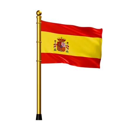 Drapeau de l'espagne  3D Icon