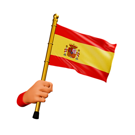 Drapeau de l'espagne  3D Icon